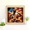 DIY 5D Diamond Painting Kits for Adults, Diamond Painting Full Drill Crystal Rhinestone Embroidery Craft Kits for Home Wall Decor Gifts 11.8x11.7inch(Patriotic Military)